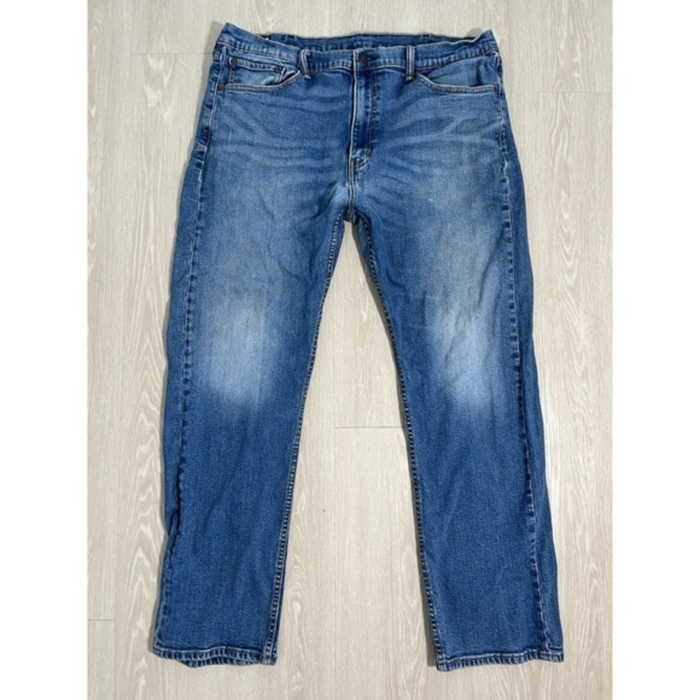 Levis 505 Jeans Mens 40x32 Blue Medium Wash Straight Fit Red Tab Denim